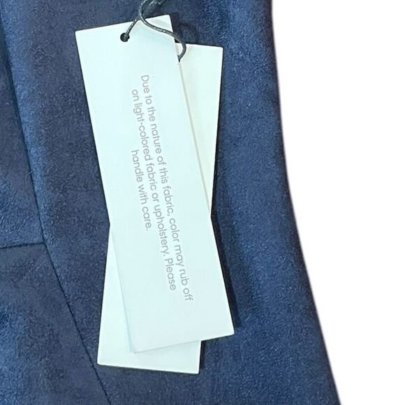 Calvin Klein Navy Short Sleeve Faux Suede Sheath Dress, Size 12, NWT - Picture 9 of 13